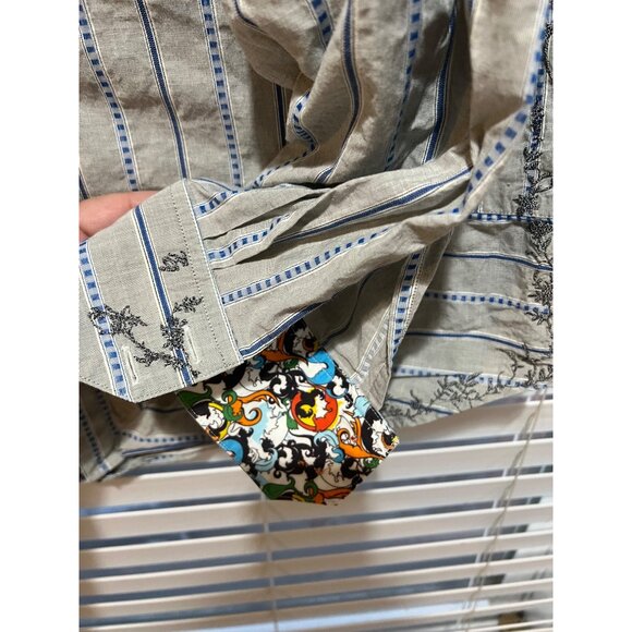 Robert Graham Embroidered Long Sleeve Button Up Shirt - Size XXL - Picture 4 of 7